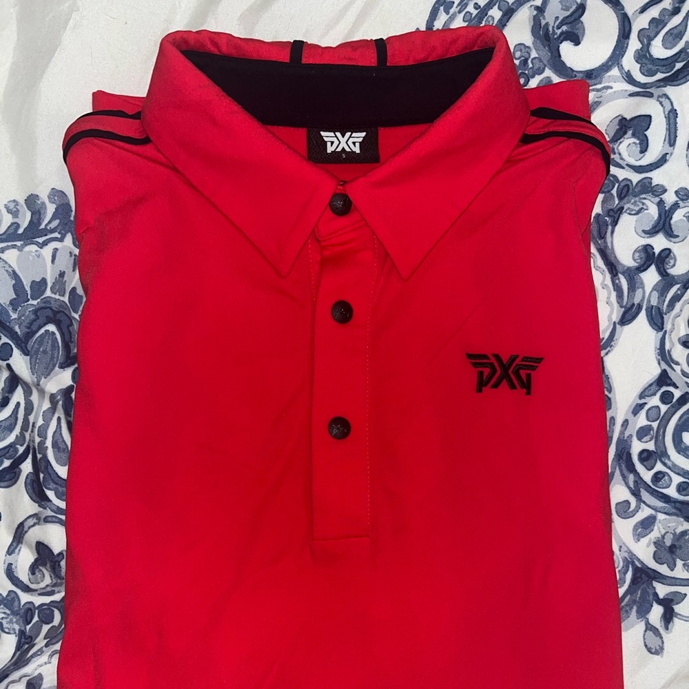NEW PXG Men’s Red Golf Shirt